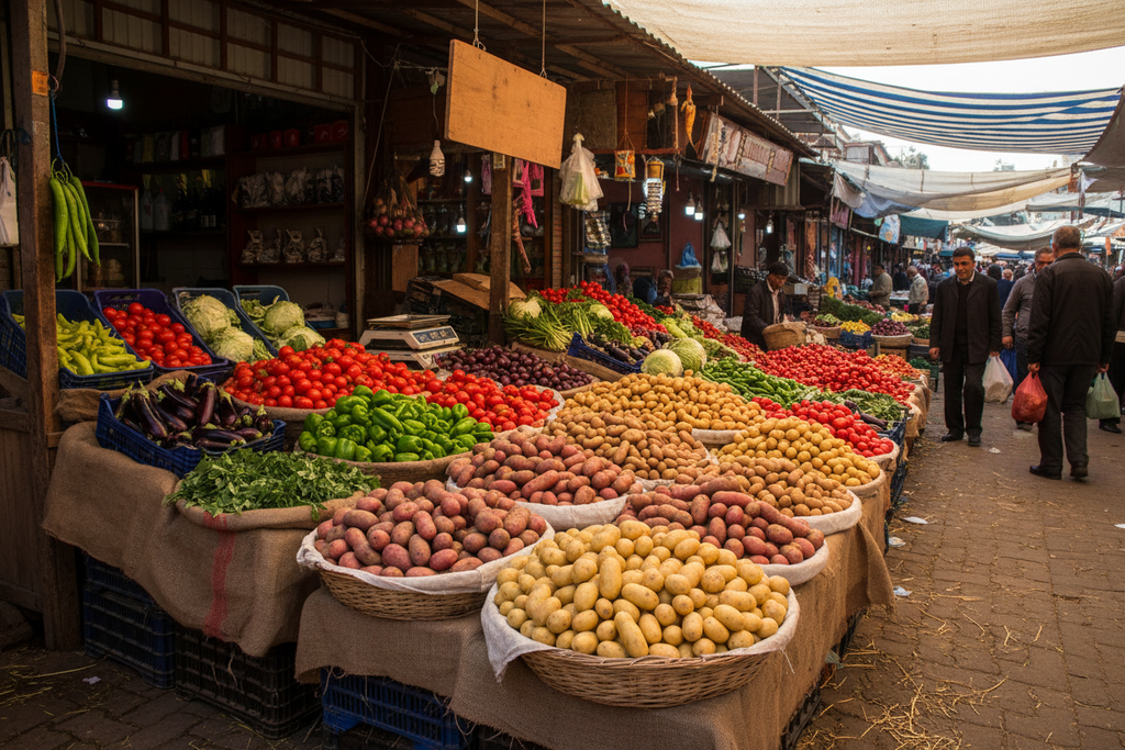 Pazarda patates