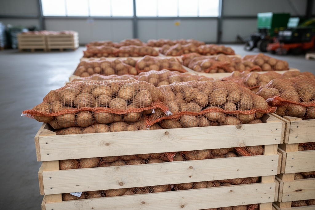 Kasada paketlenmiş patates